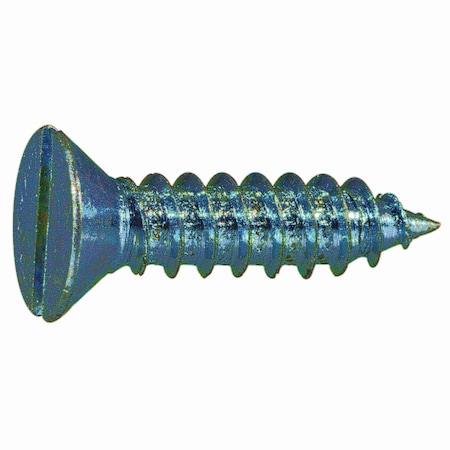 Midwest Fastener Sheet Metal Screw, #10 x 3/4 in, Zinc Plated Steel Flat Head Slotted Drive, 40 PK 61572